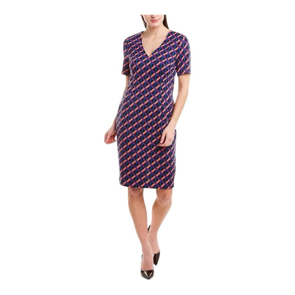 TRINA TURK, size 10, Museo 2 dress, diamond 💎 geo print